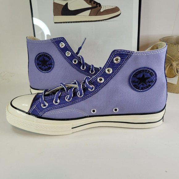 Converse Chuck 70 Hi Slate Lilac/DK Purple Dust A03758C Men\'s Size 10 Sneaker